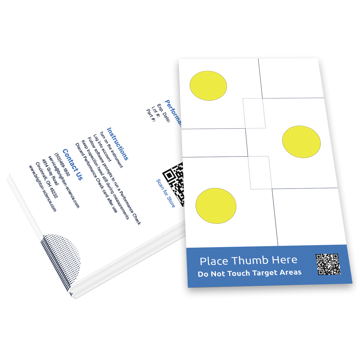 Performance Check Surface Packs (PCS) - Brighton Science
