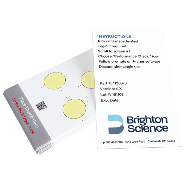 Performance Check Surface Packs (PCS) - Brighton Science